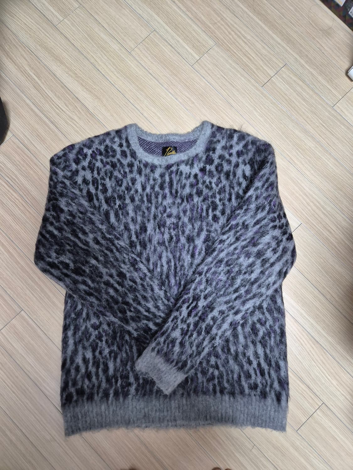 니들스 레오파드 모헤어 니트 L 상품이미지1