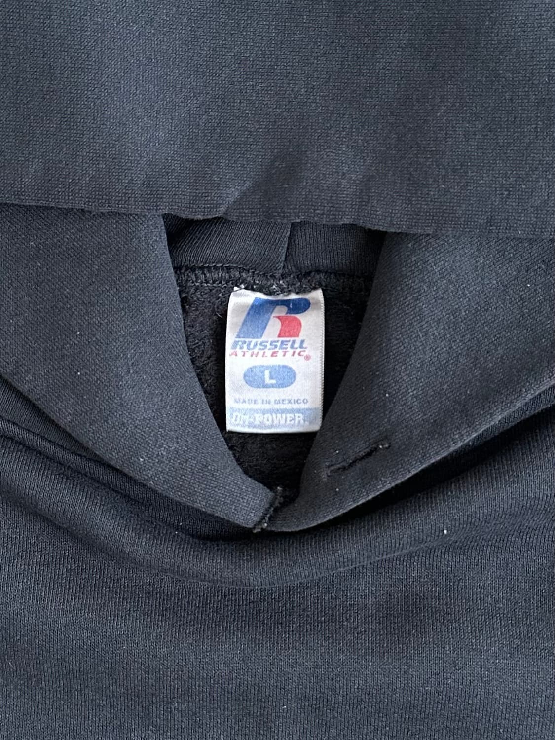 빈티지 러셀 후드 블랙 L 상품이미지5