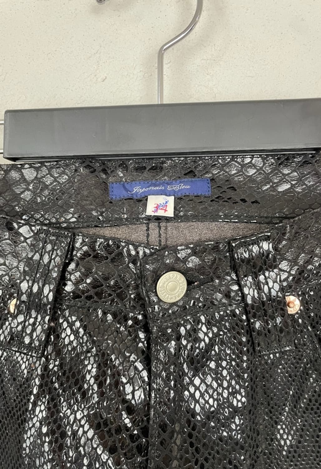 00s Japan snake pattern coated pants 31~ 상품이미지4