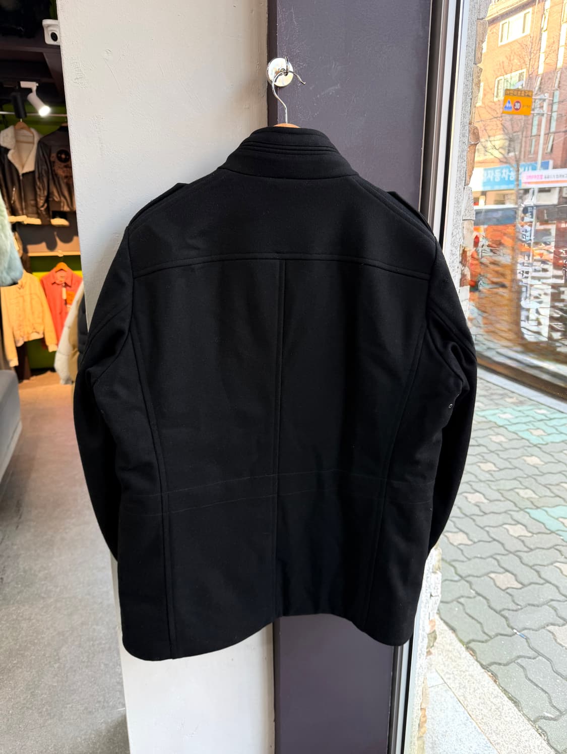 105~110/ 알레그리 플랩포켓 견장 패딩코트 자켓 상품이미지6