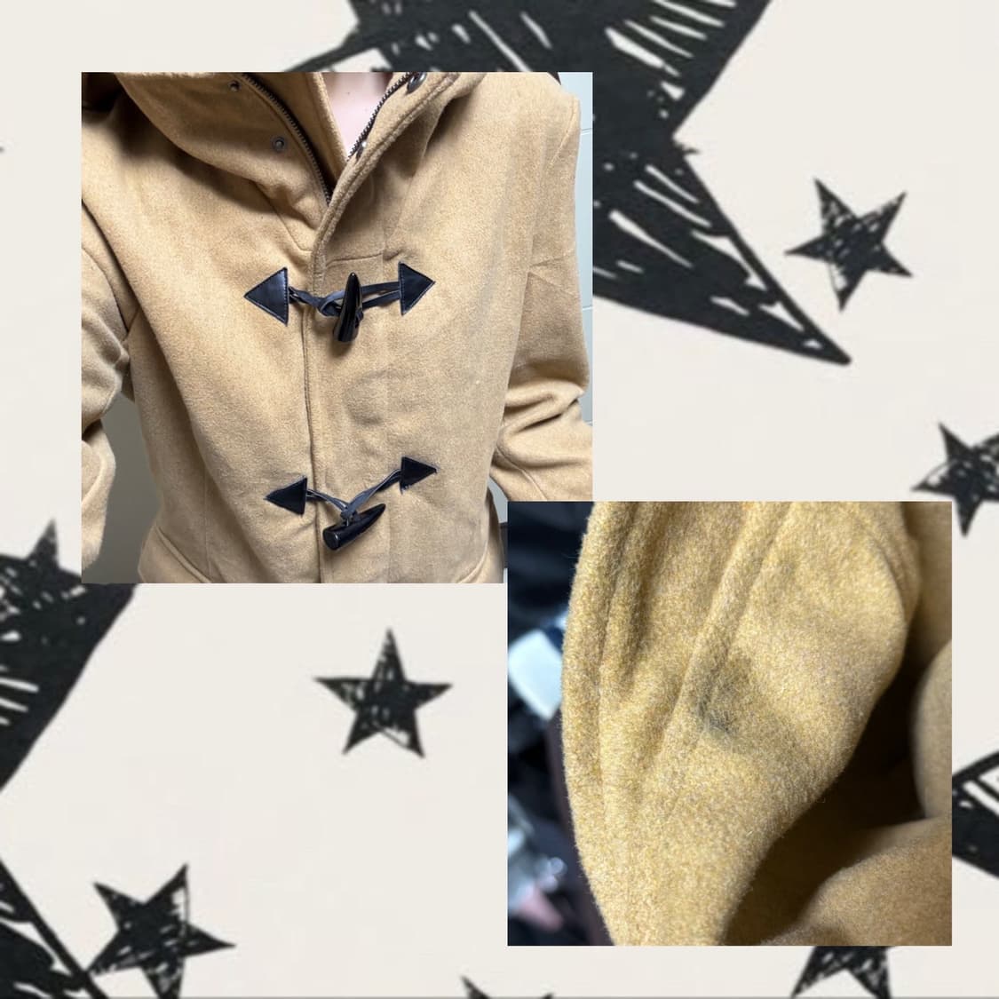 모리걸 빈티지 브라운 떡볶이 코트 상품이미지2