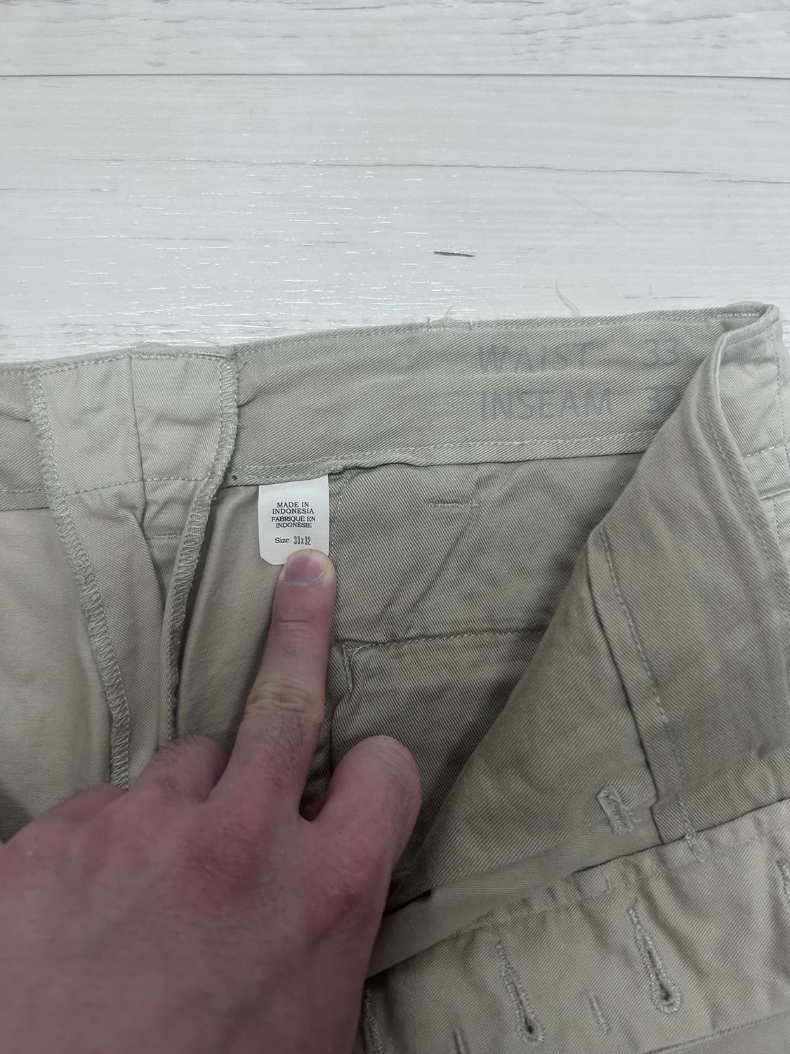 RRL 오피서 치노 팬츠 33x32 스톤 새상품 상품이미지2