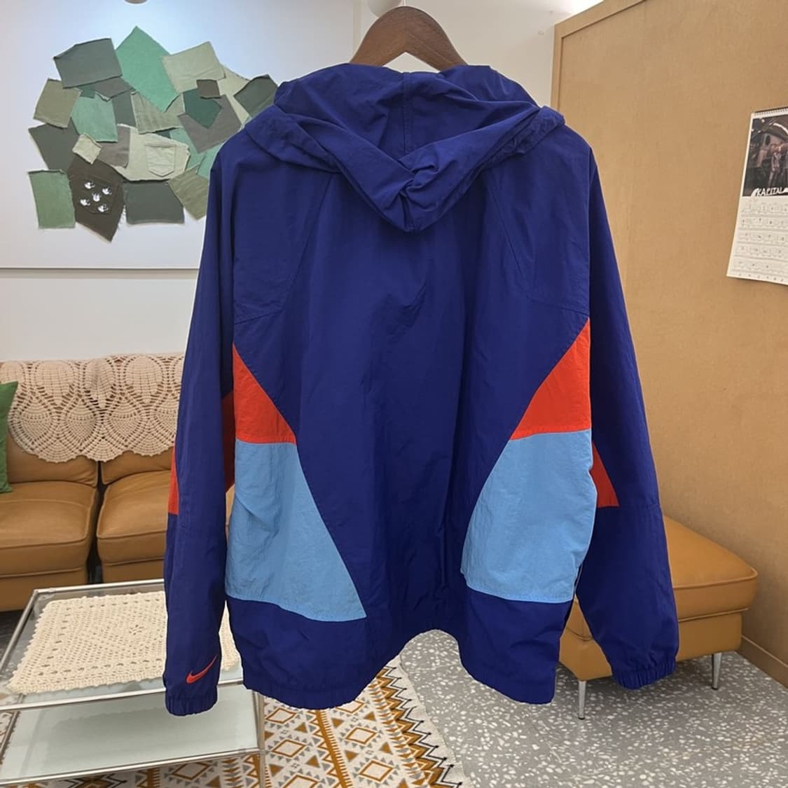 나이키 올드스쿨 레트로 배색 윈드러너 바람막이 자켓 XL C10531 상품이미지4