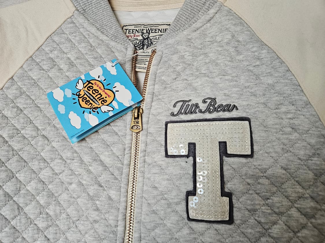 티니위니 자수 집업 스타디움 자켓 여성 90사이즈 야구점퍼 (새제품) 상품이미지4