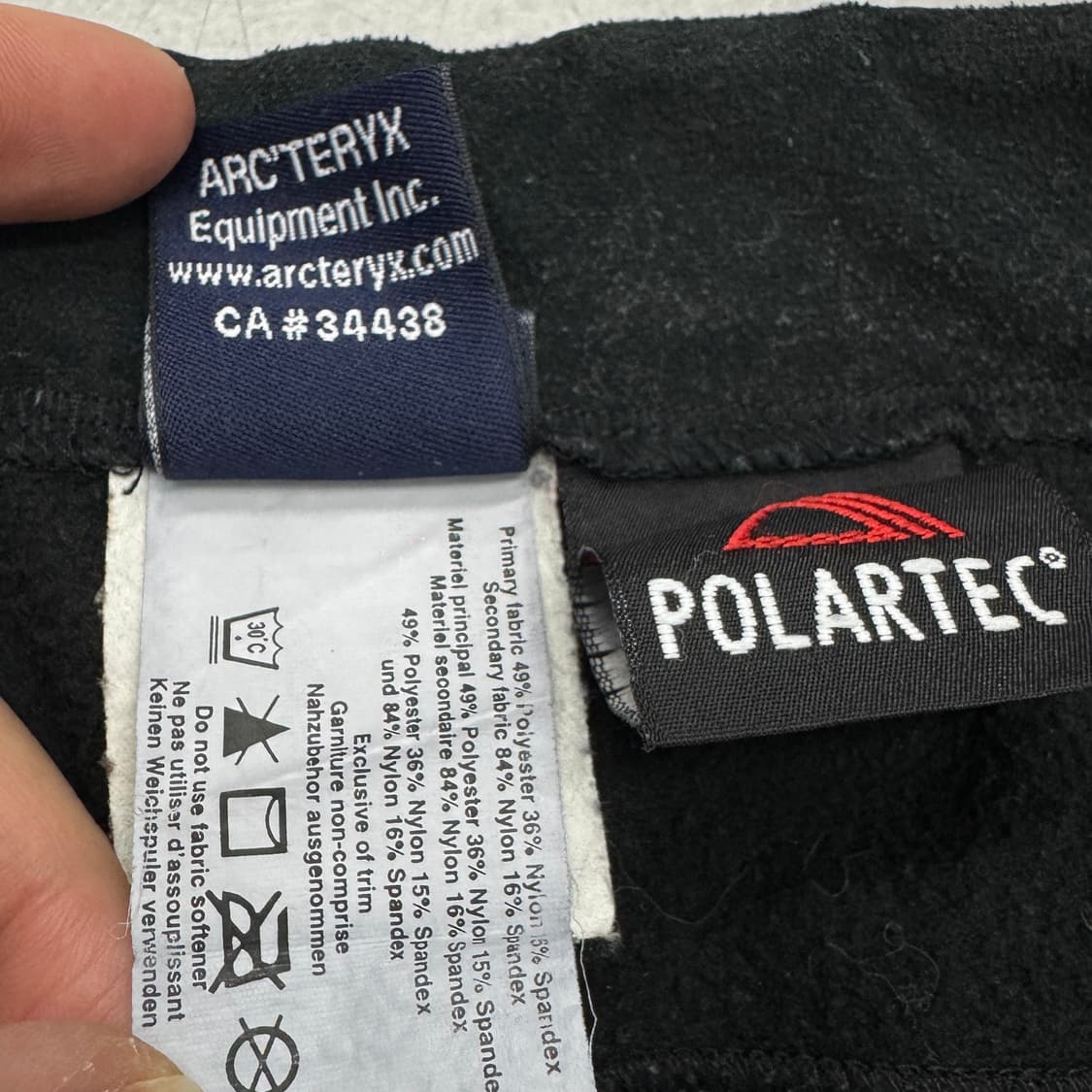 아크테릭스 고프코어 벨티드 쉘 팬츠 블랙  상품이미지9