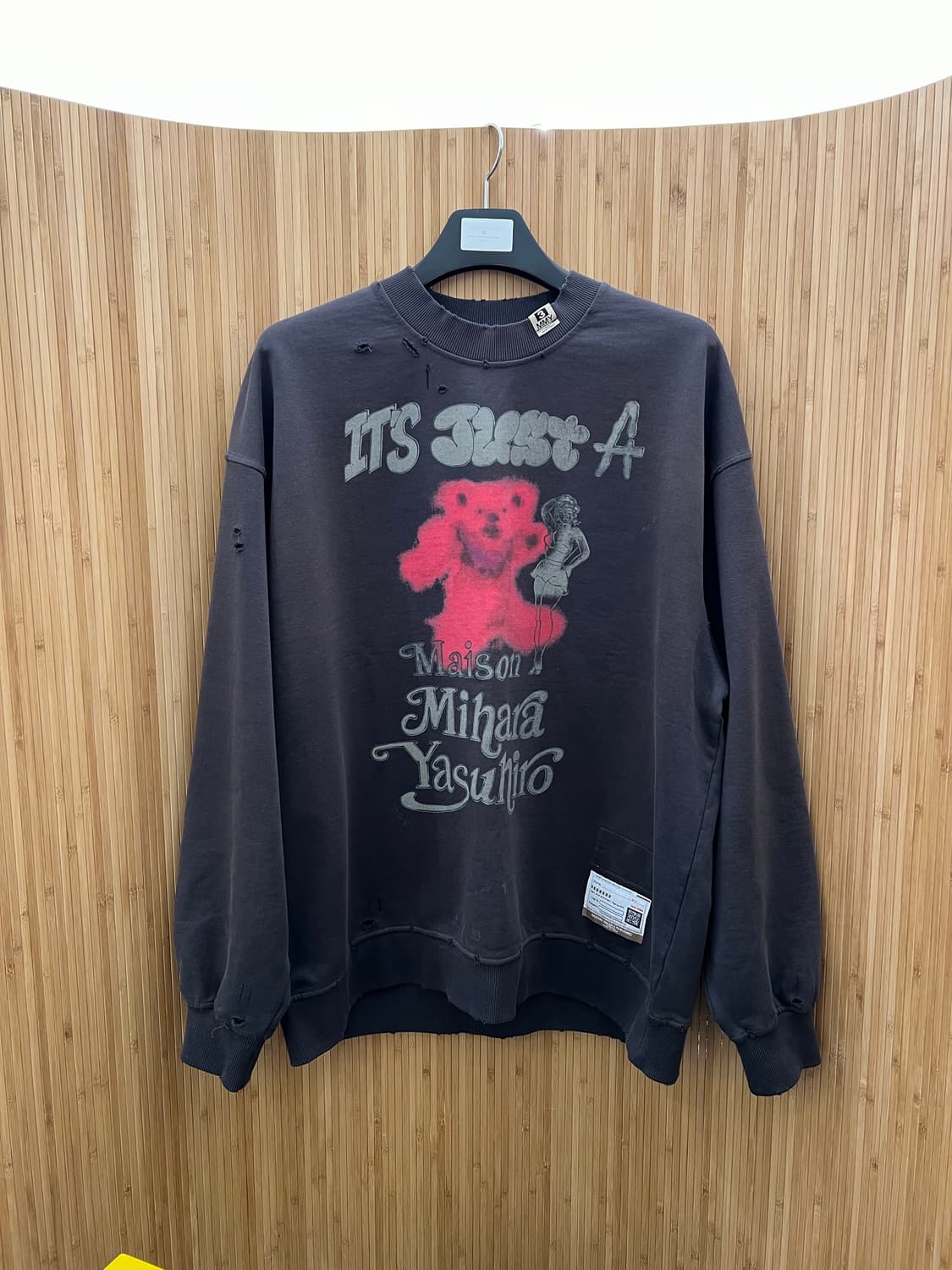 미하라야스히로 베어 맨투맨 L판매 희귀매물 상품이미지1