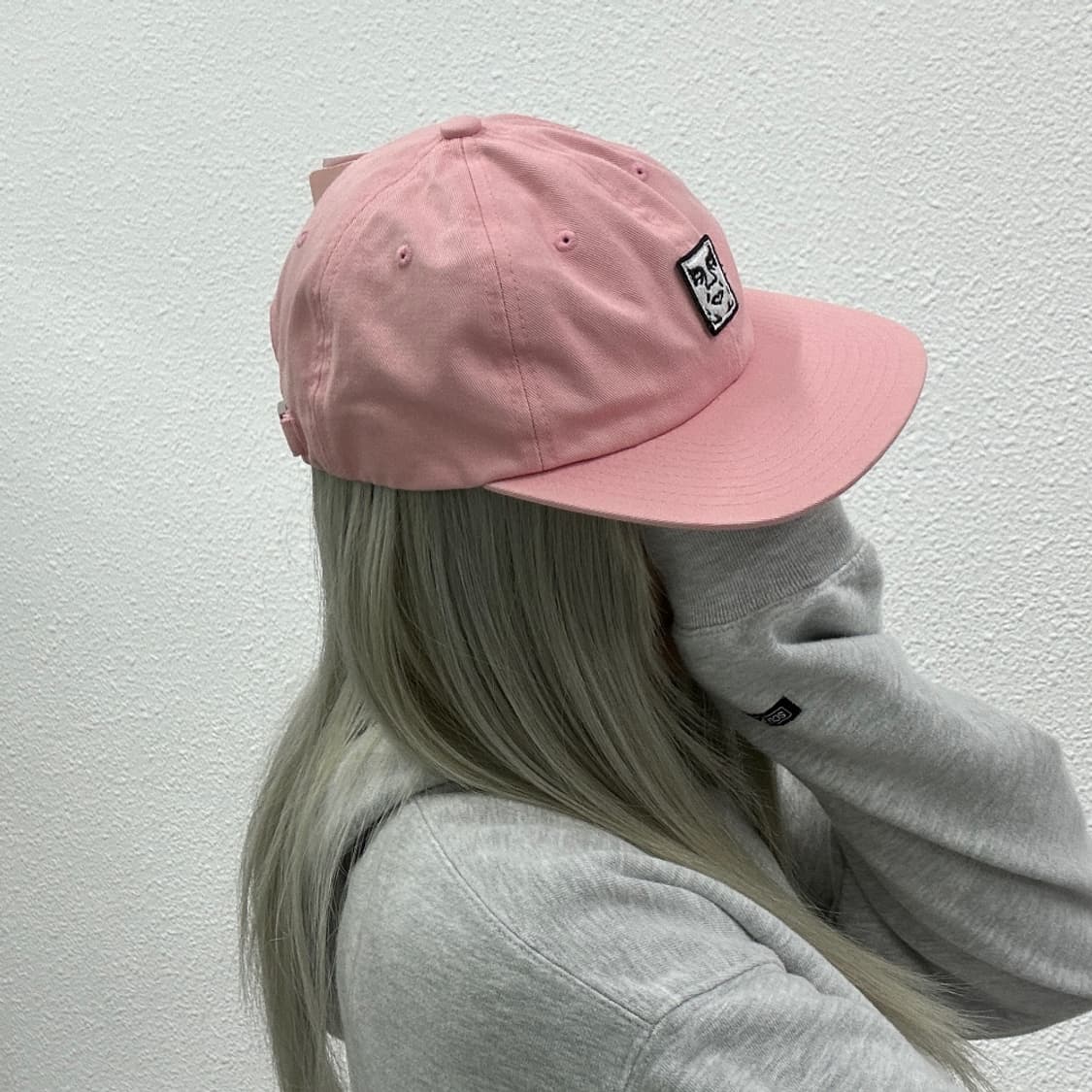 오베이 센터로고 딸기핑크 스냅백 (새상품) 상품이미지2