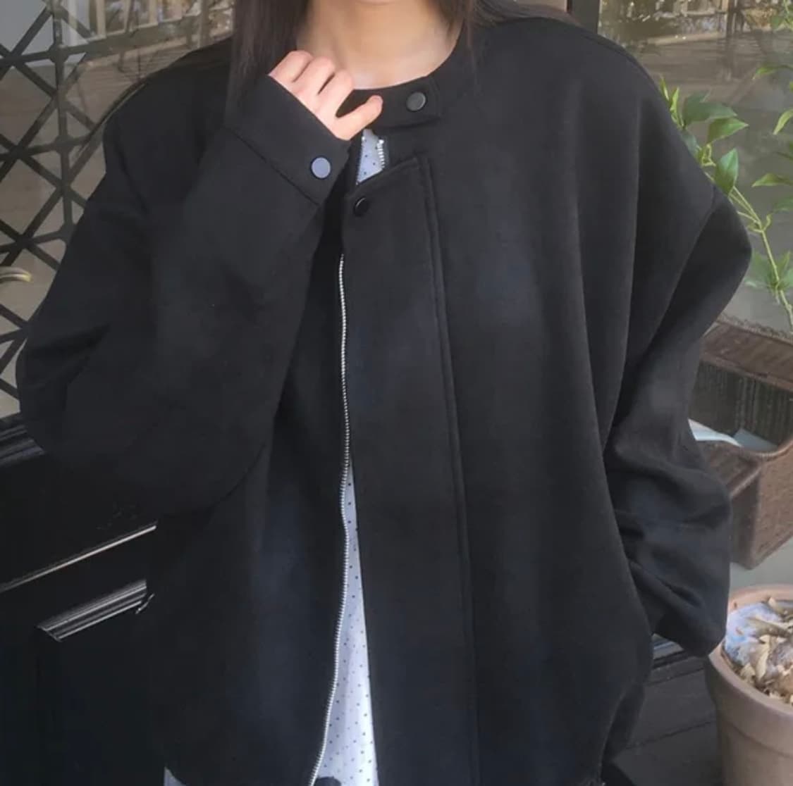 블랙 블루종 상품이미지4