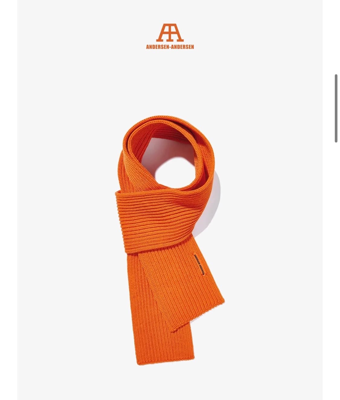 안데르센안데르센 숏 머플러 오렌지 상품이미지1