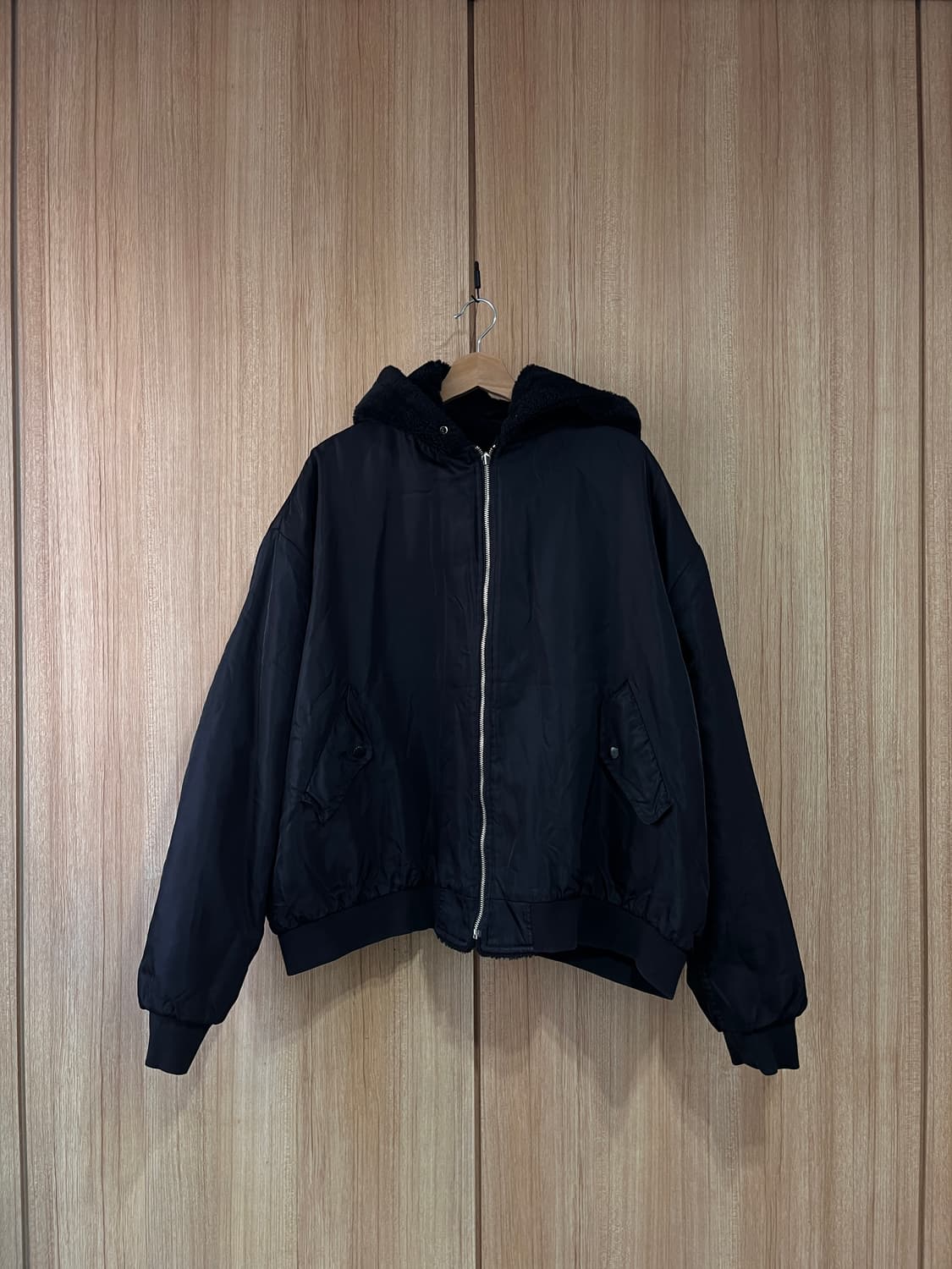 Riversible black Ma-1 블루종 상품이미지1
