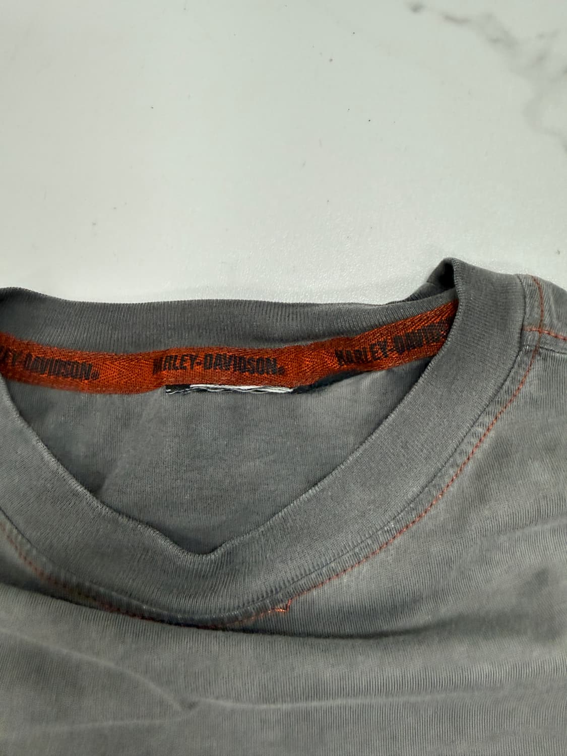 할리데이비슨 워시드 롱슬리브 긴팔 티셔츠 상품이미지3