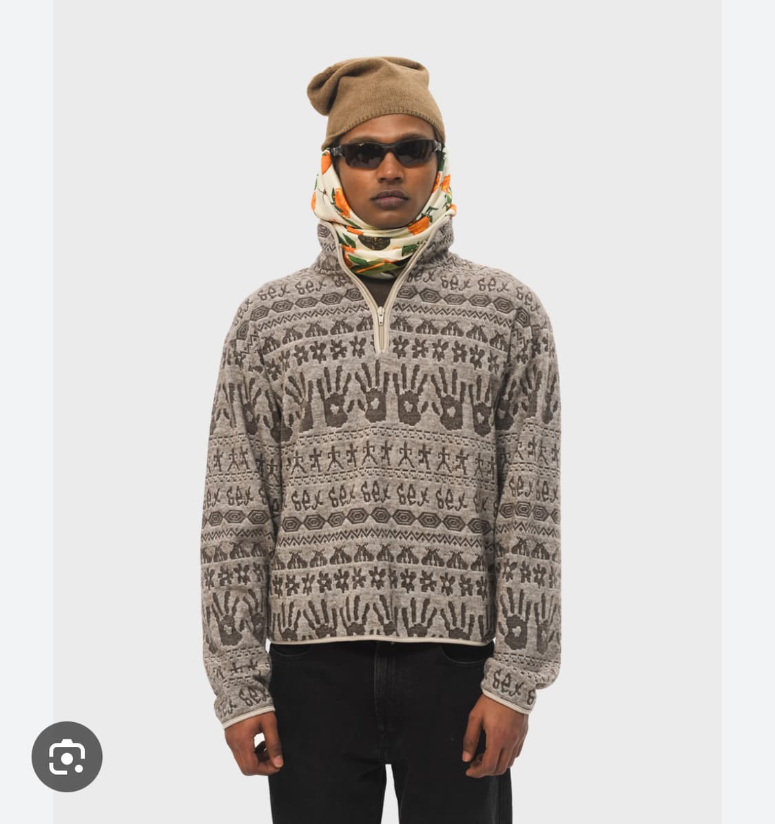 Carne bolente KNOTTY KNIT ALLOVER   S사이즈 상품이미지1