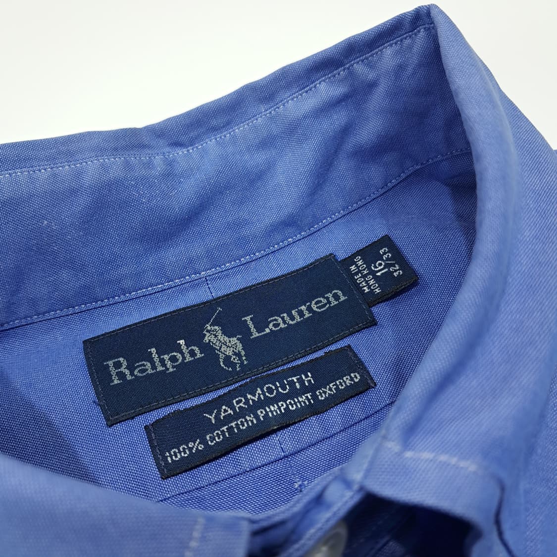 CL294 XL 폴로 90s 홍콩판 핀포인트코튼 블루 셔츠 남방 상품이미지3