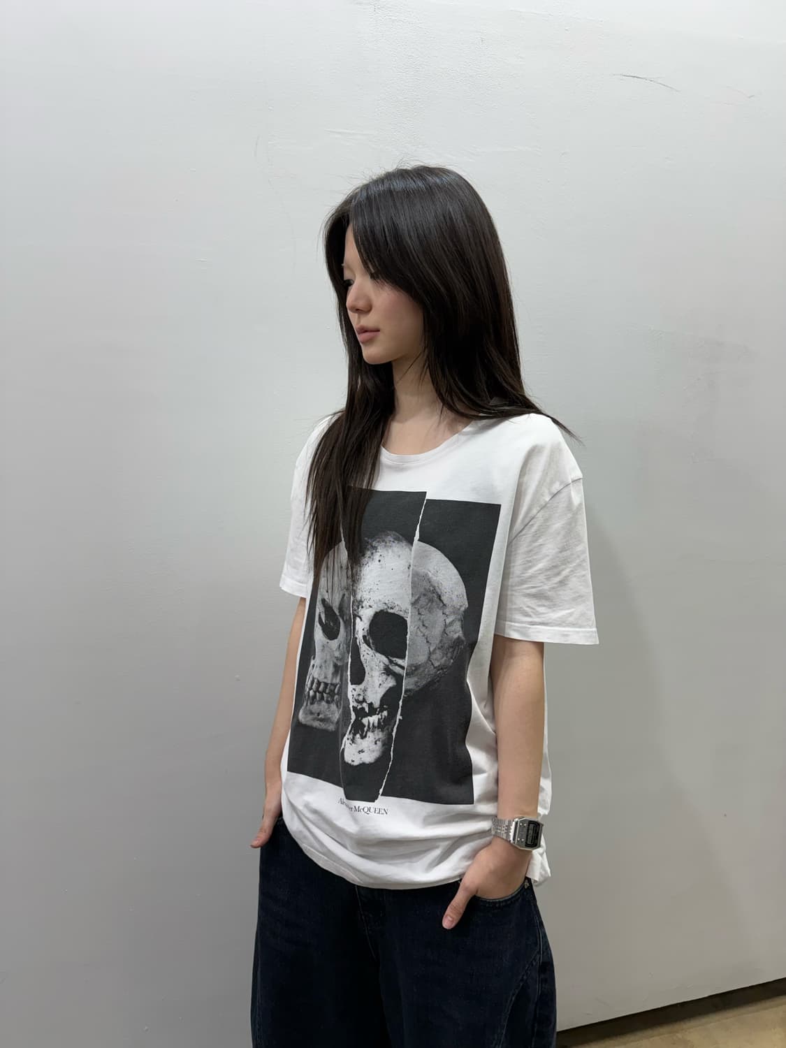 알렉산더 맥퀸 스컬 프린팅 티셔츠 상품이미지3
