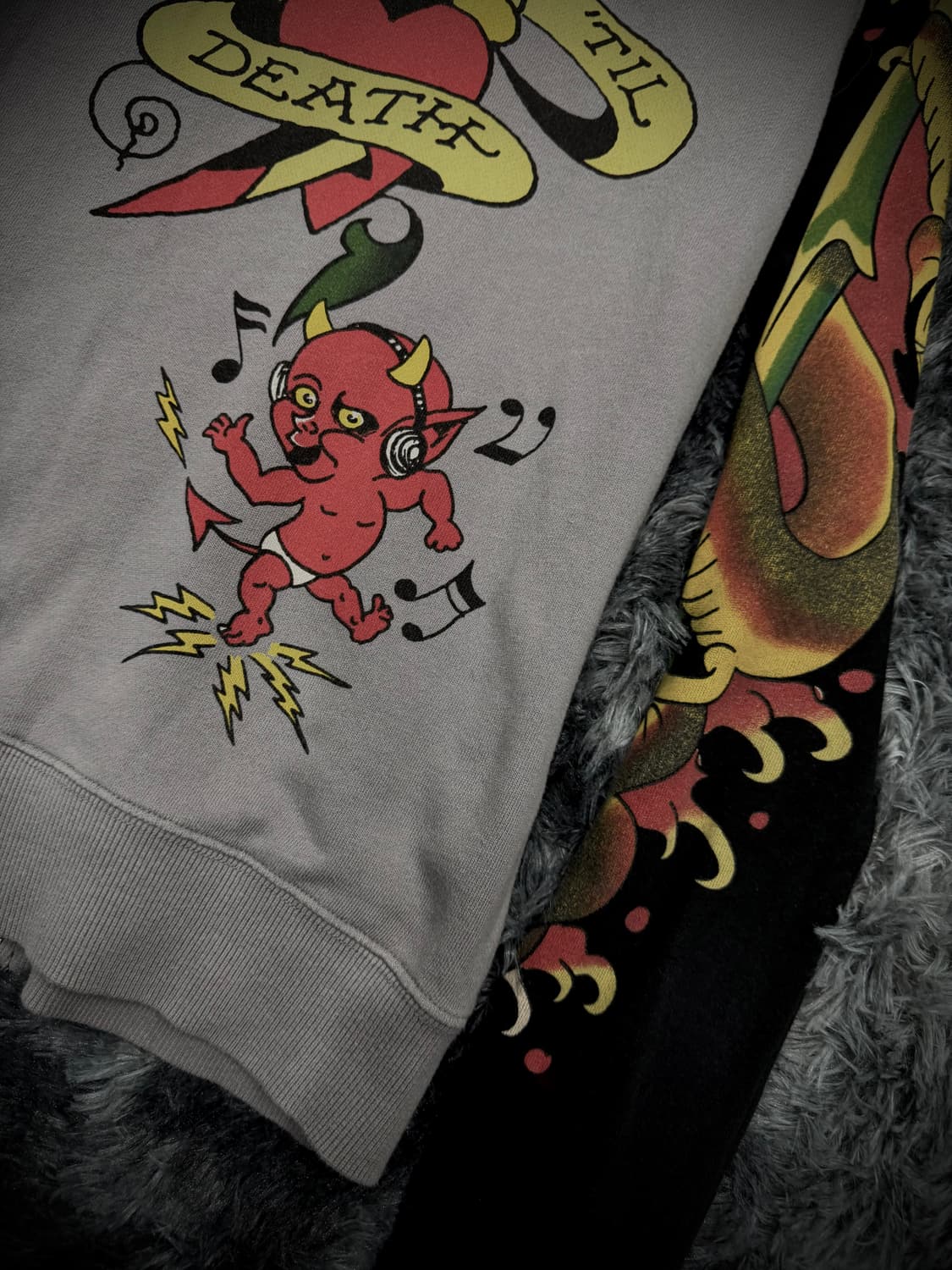 Ed Hardy 올드스쿨 그래픽 스웻 집업 상품이미지7