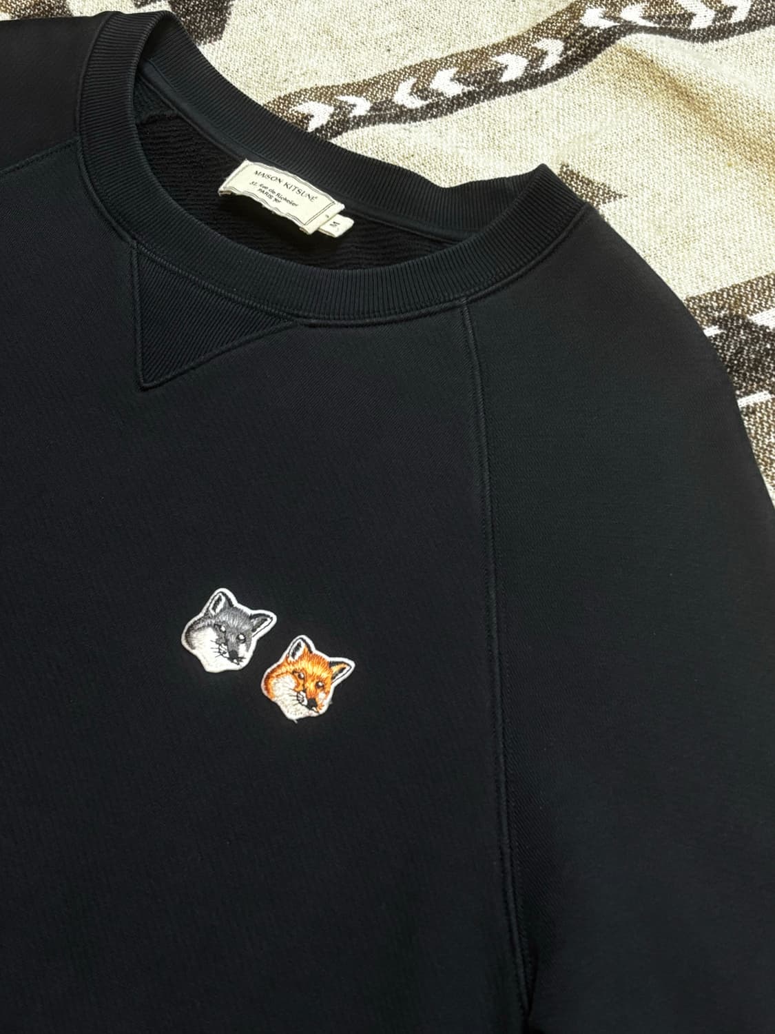 메종 키츠네 더블 폭스 헤드 패치 맨투맨  상품이미지3