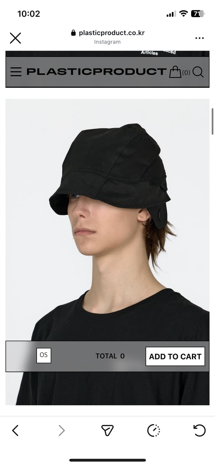 플라스틱 프로덕트 캡 블랙 (mask bonnet) 상품이미지2