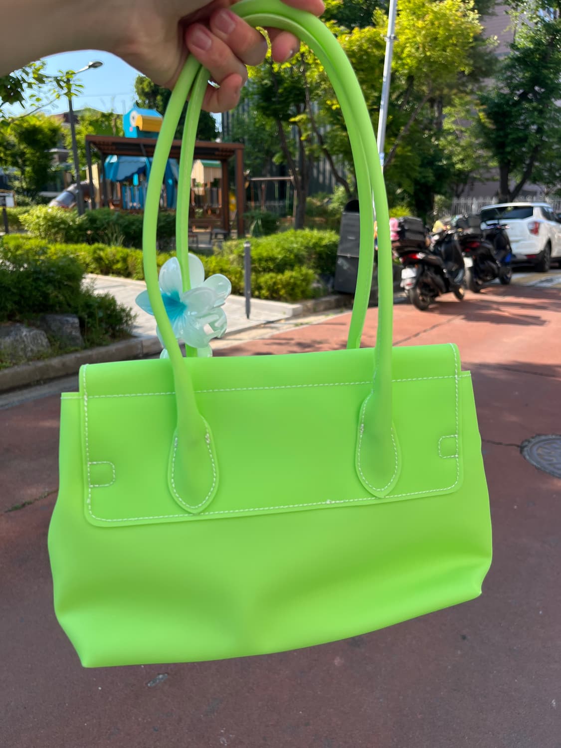 라임그린 미니 젤리버킨 🍋‍🟩 상품이미지7
