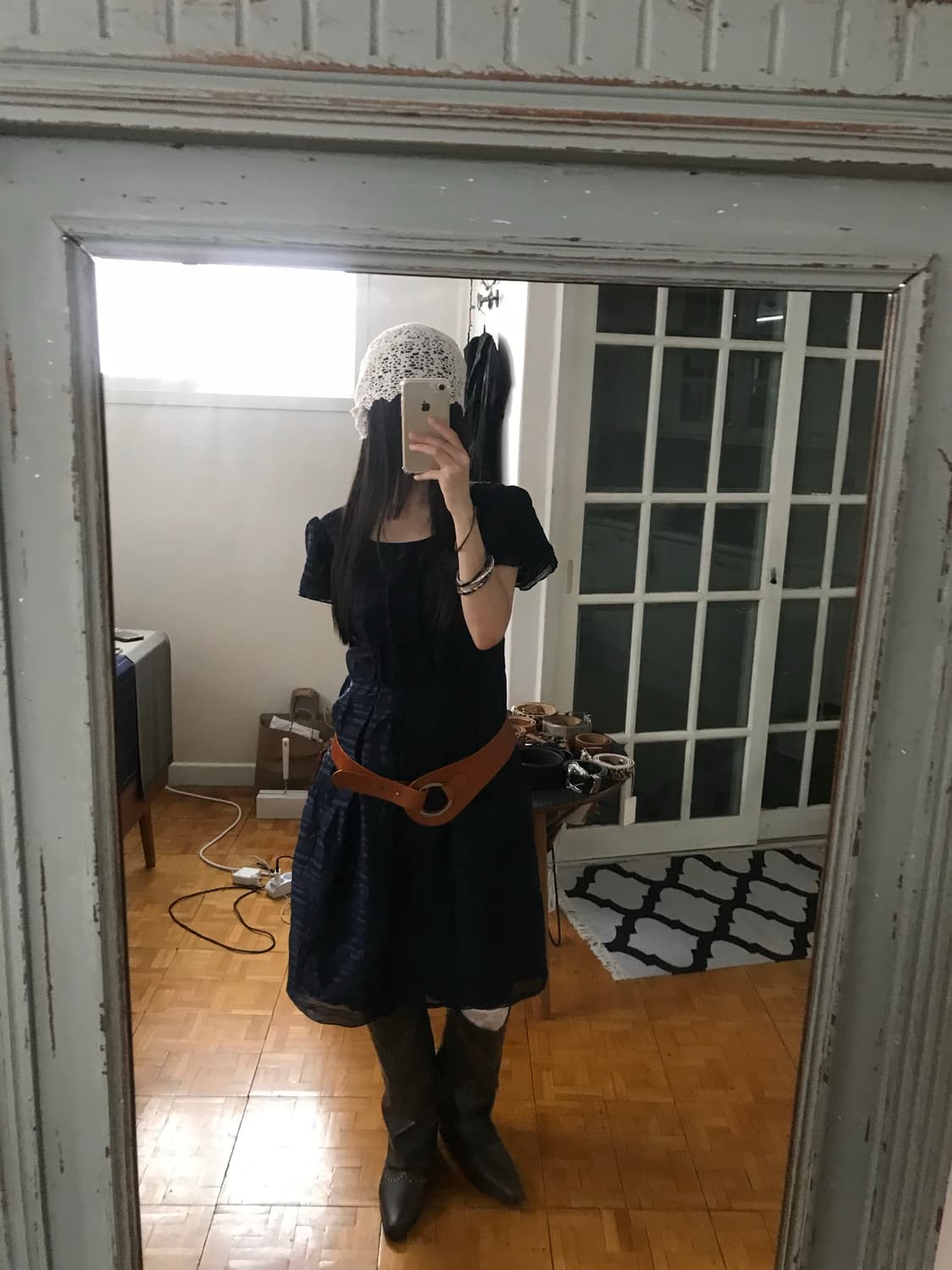 vintage navy one-piece 상품이미지2