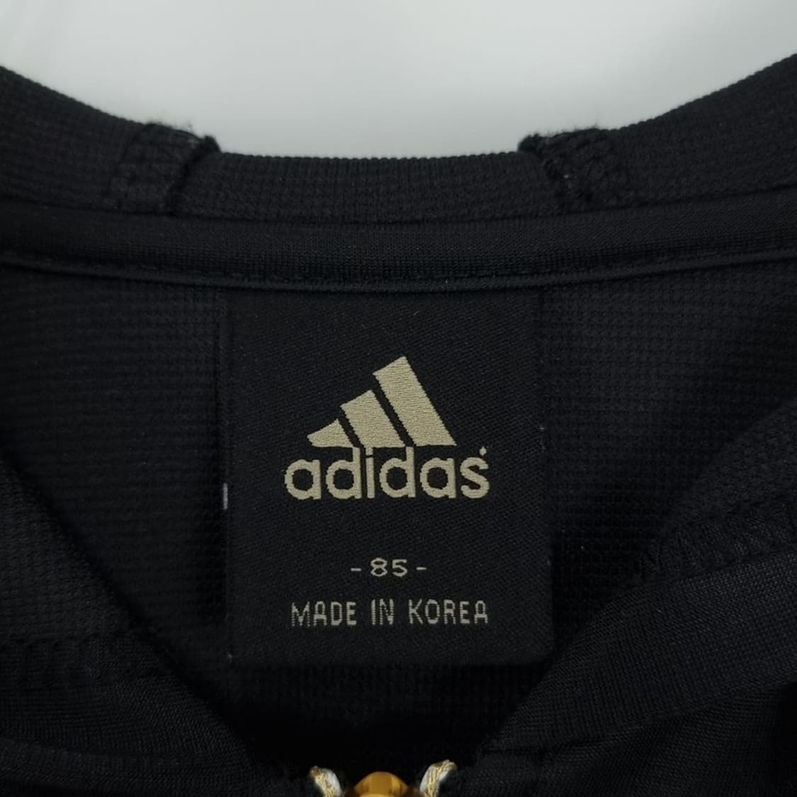 [아디다스] 빅로고 Y2K 빈티지 삼선 후드집업 블랙 골드 M16444 상품이미지8