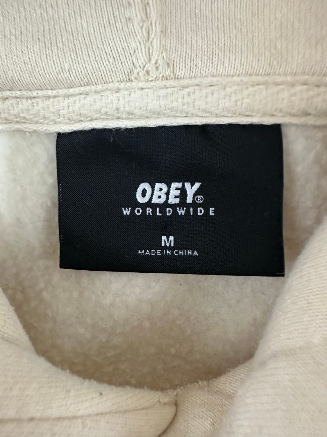 오베이 플라워 프린팅 아이보리 후드티 상품이미지6