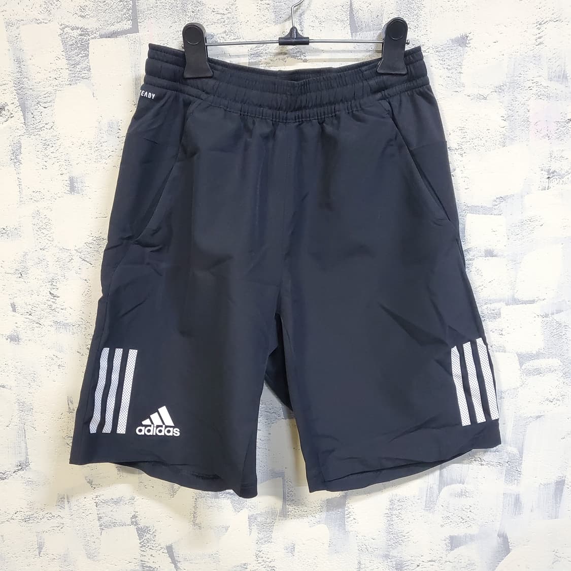 아디다스 삼선 트랙탑 반바지 블랙  상품이미지1