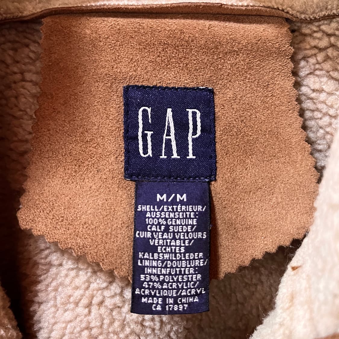 올드갭 리얼 스웨이드 시어링 자켓 상품이미지5