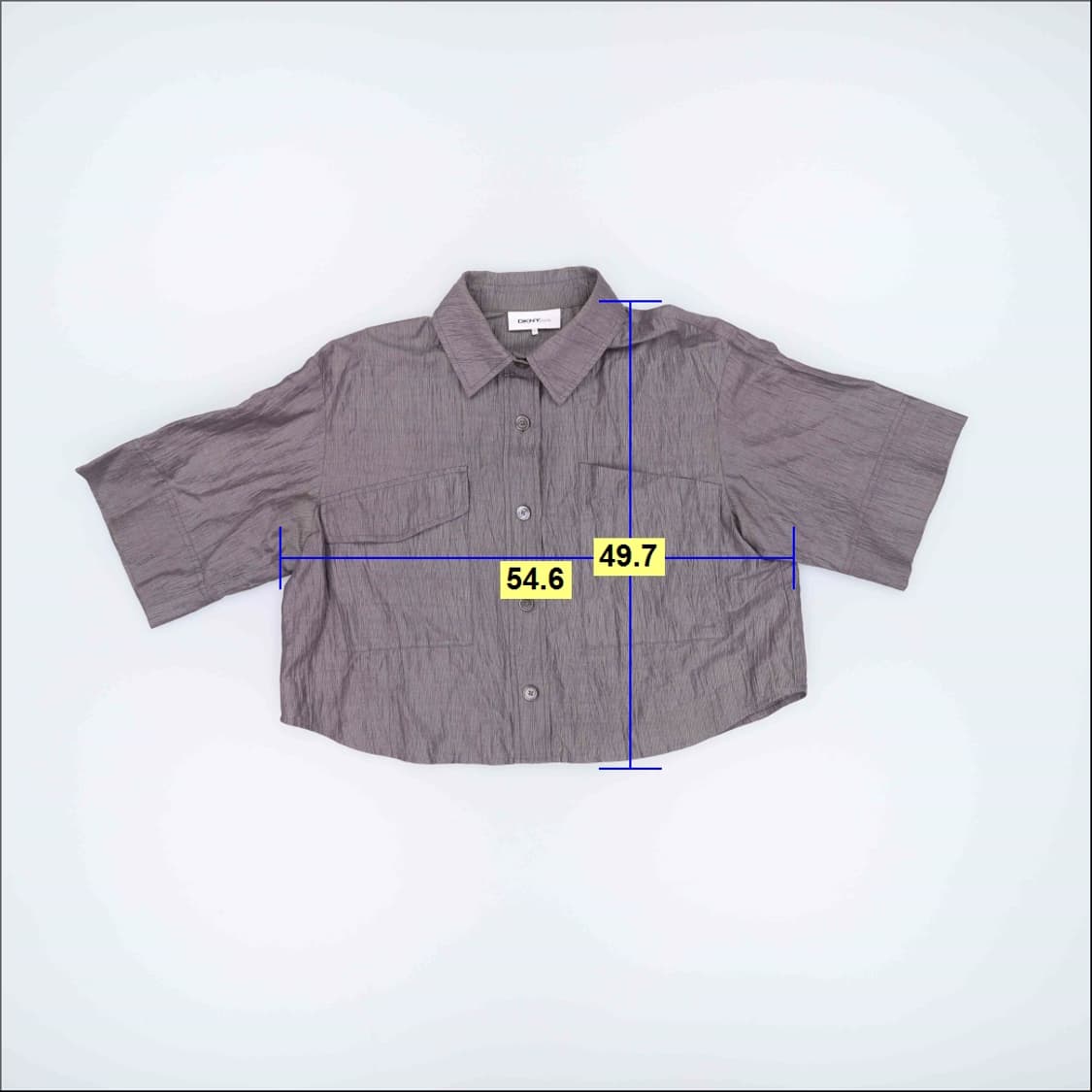 XS DKNY 여성 크롭 반팔셔츠 0420H1 상품이미지7