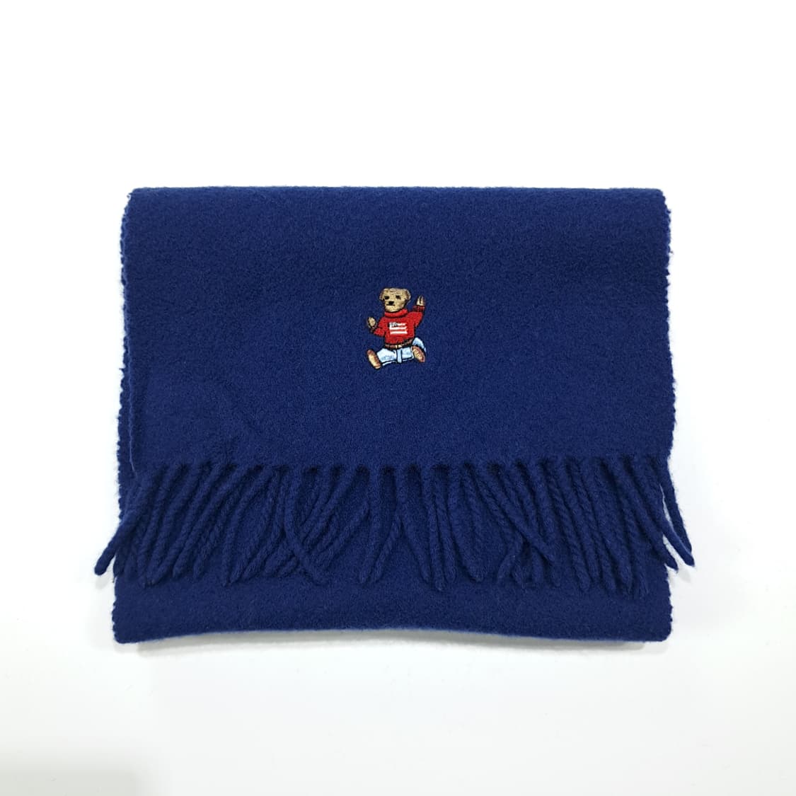 MX385 폴로 스코틀랜드판 램스울 폴로베어 네이비 머플러 목도리 상품이미지7