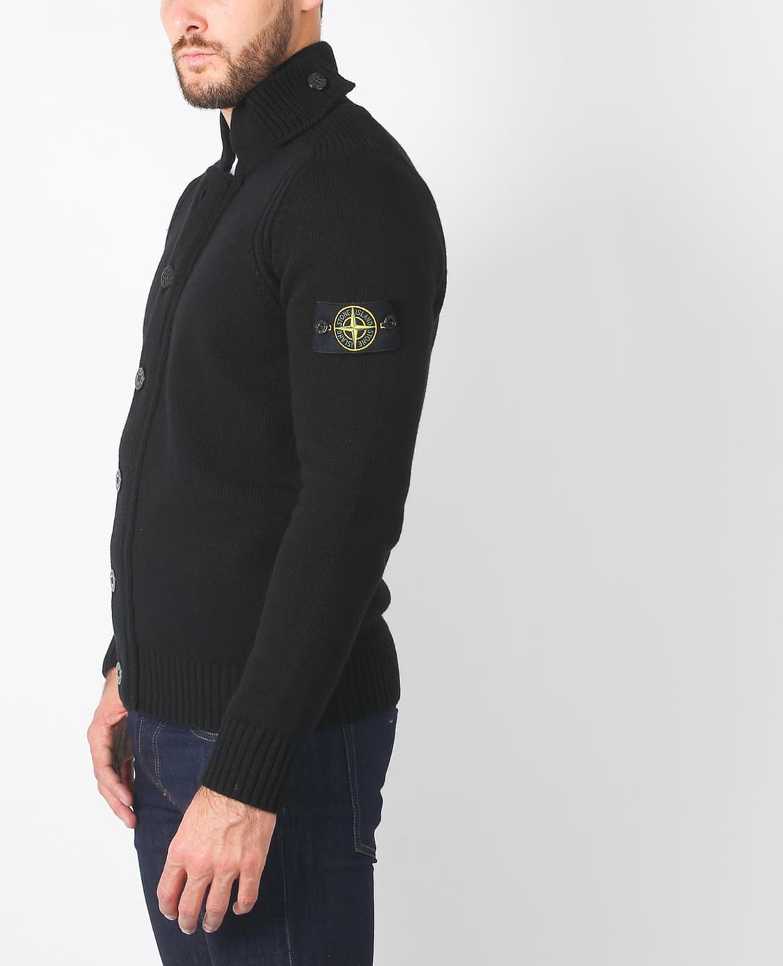 [S] 스톤아일랜드 와펜 집업 니트 가디건 핑크 상품이미지9