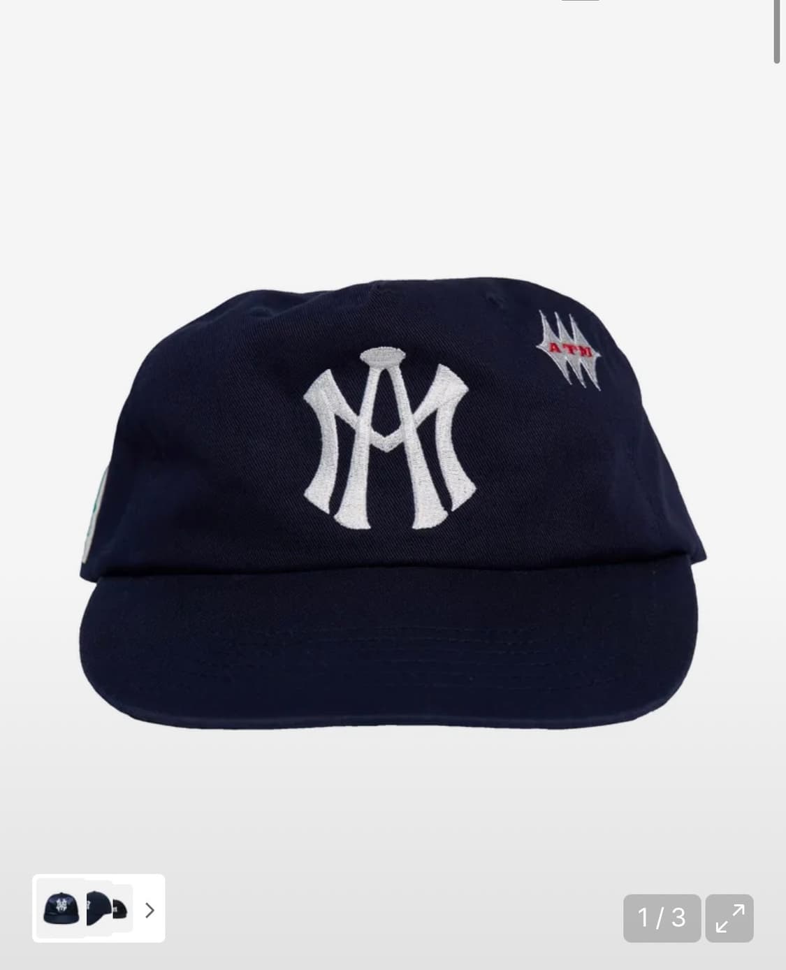 애프터매스 볼캡 네이비 상품이미지1