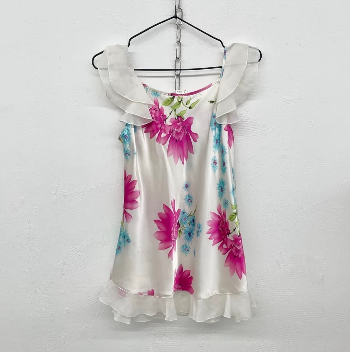 새틴 플라워 프릴 슬립 상품이미지2