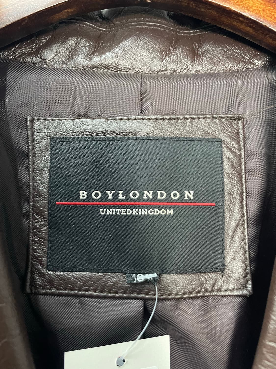 빈티지 보이런던 브라운 롱 가죽 코트 H1285 상품이미지5