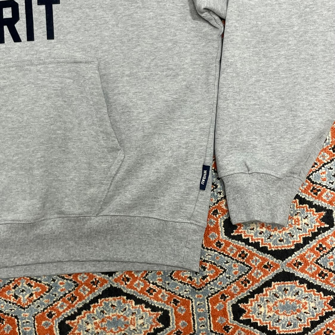 후아유 스펠 프린팅 그레이 후드티셔츠 남성M 상품이미지3