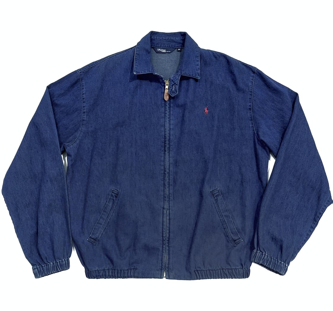 폴로 데님 해링턴 블루종 90s usa made 2xl (110 이상) 상품이미지1