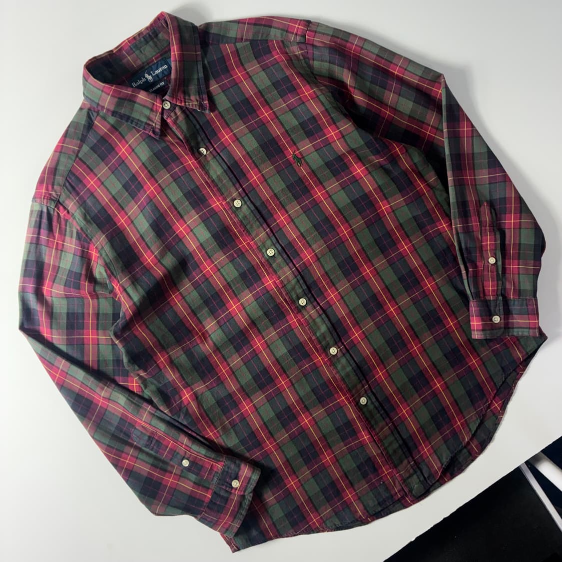 Polo  폴로 랄프로렌 자수 코튼 타탄체크 셔츠  상품이미지2