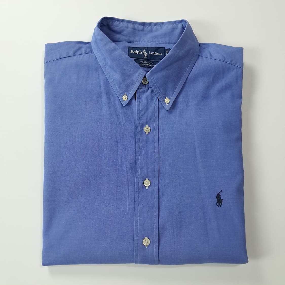 CK414 2XL 폴로 90s 야머스 클래식 블루 셔츠 남방 상품이미지7