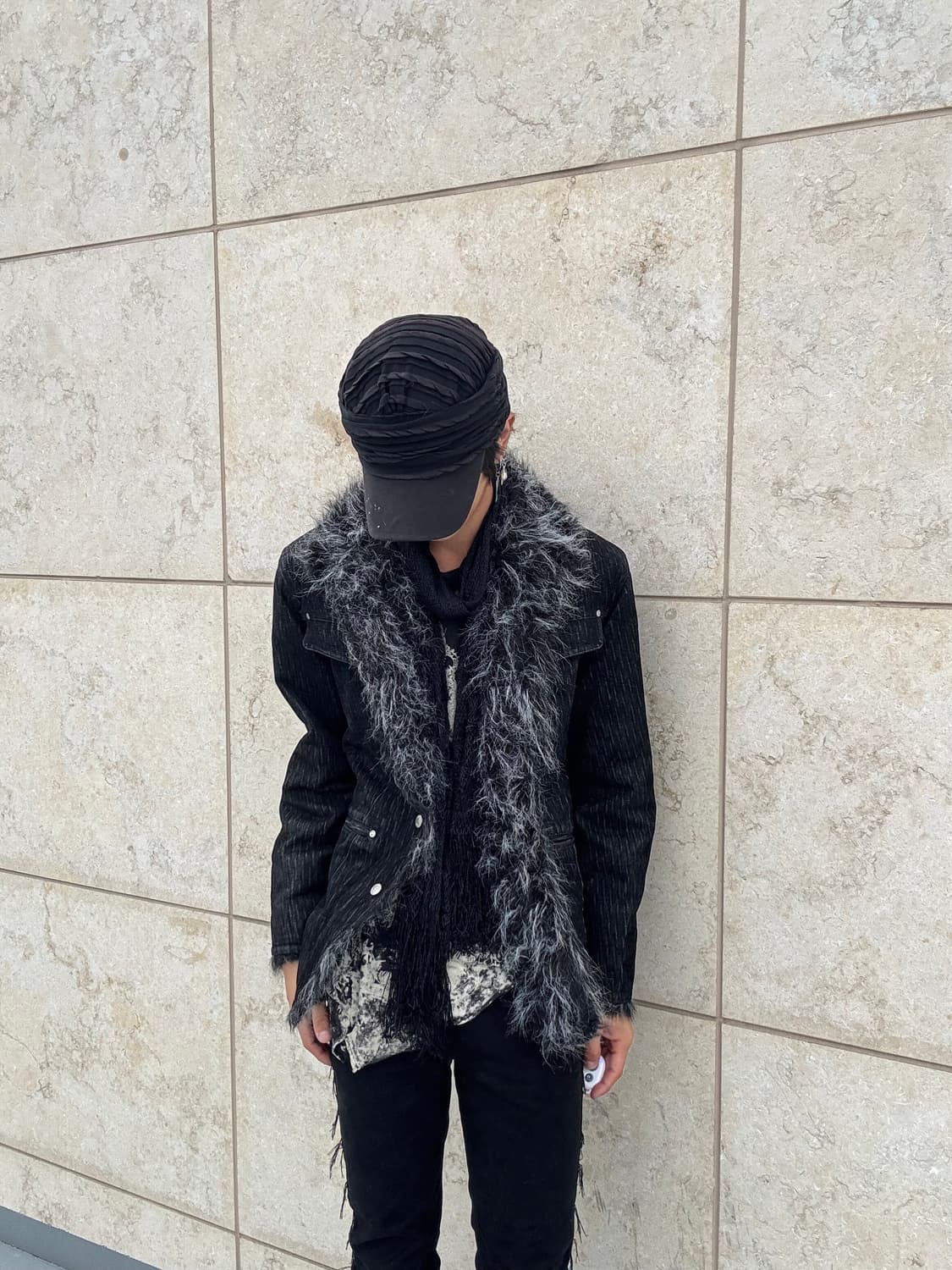 “Bernings sho”00’s Rare Archive Fur Trim 상품이미지1