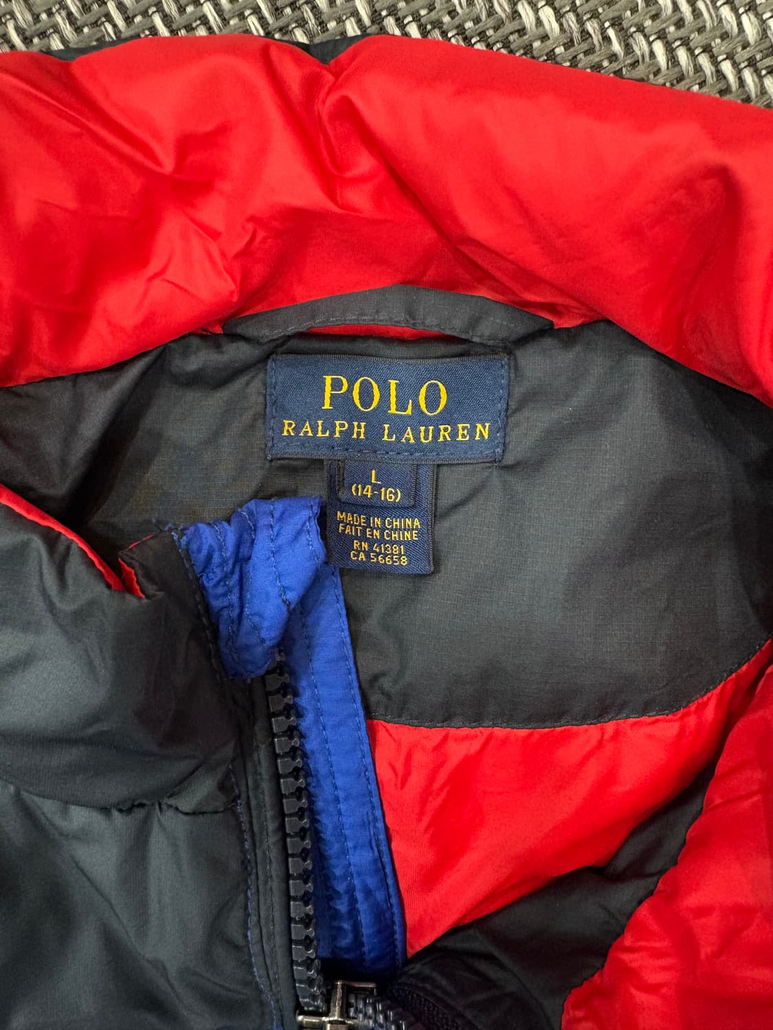 폴로랄프로렌 배색 패딩 상품이미지3