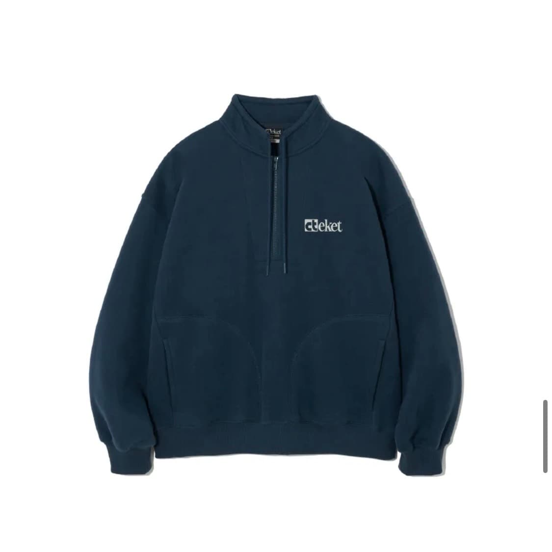 테켓 하프 집업 맨투맨 네이비 상품이미지1