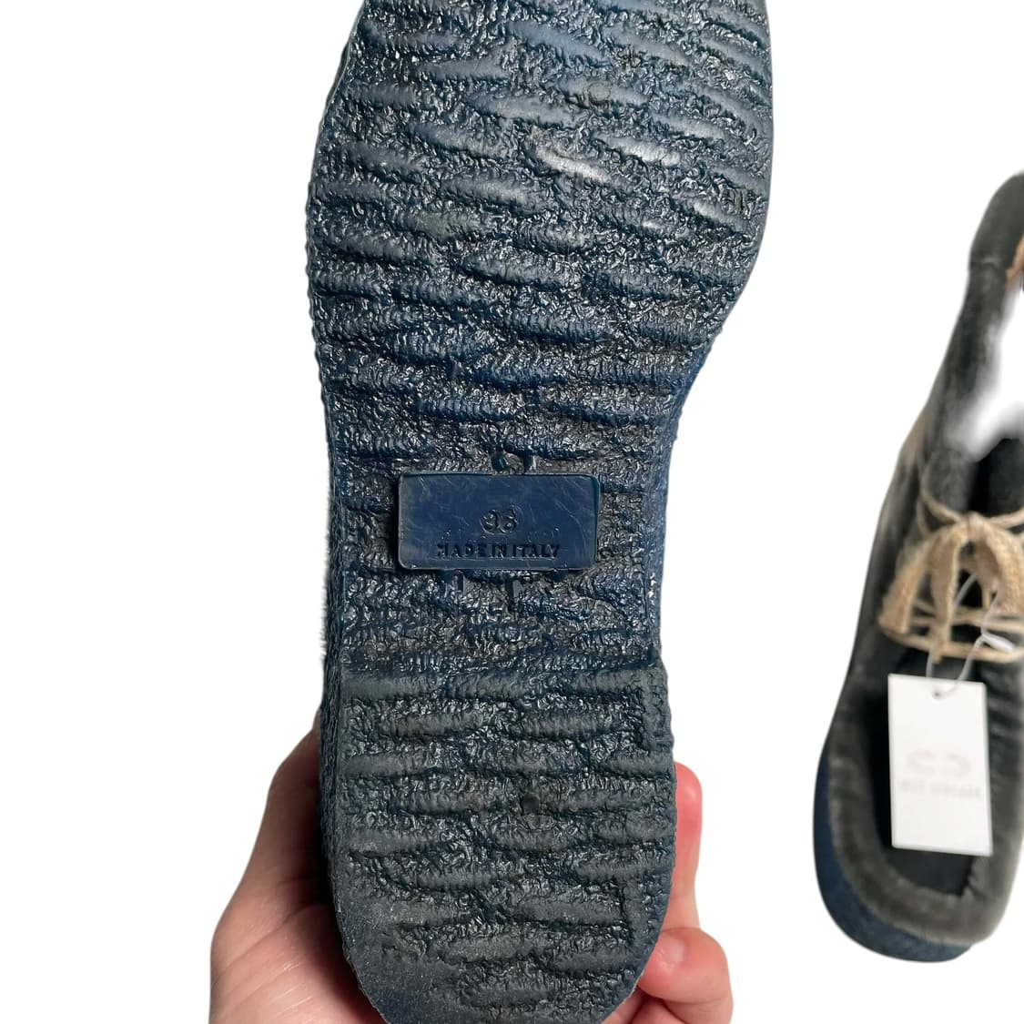 퍼 화이트 스트라이프 부츠 (italy made, 230) 상품이미지7