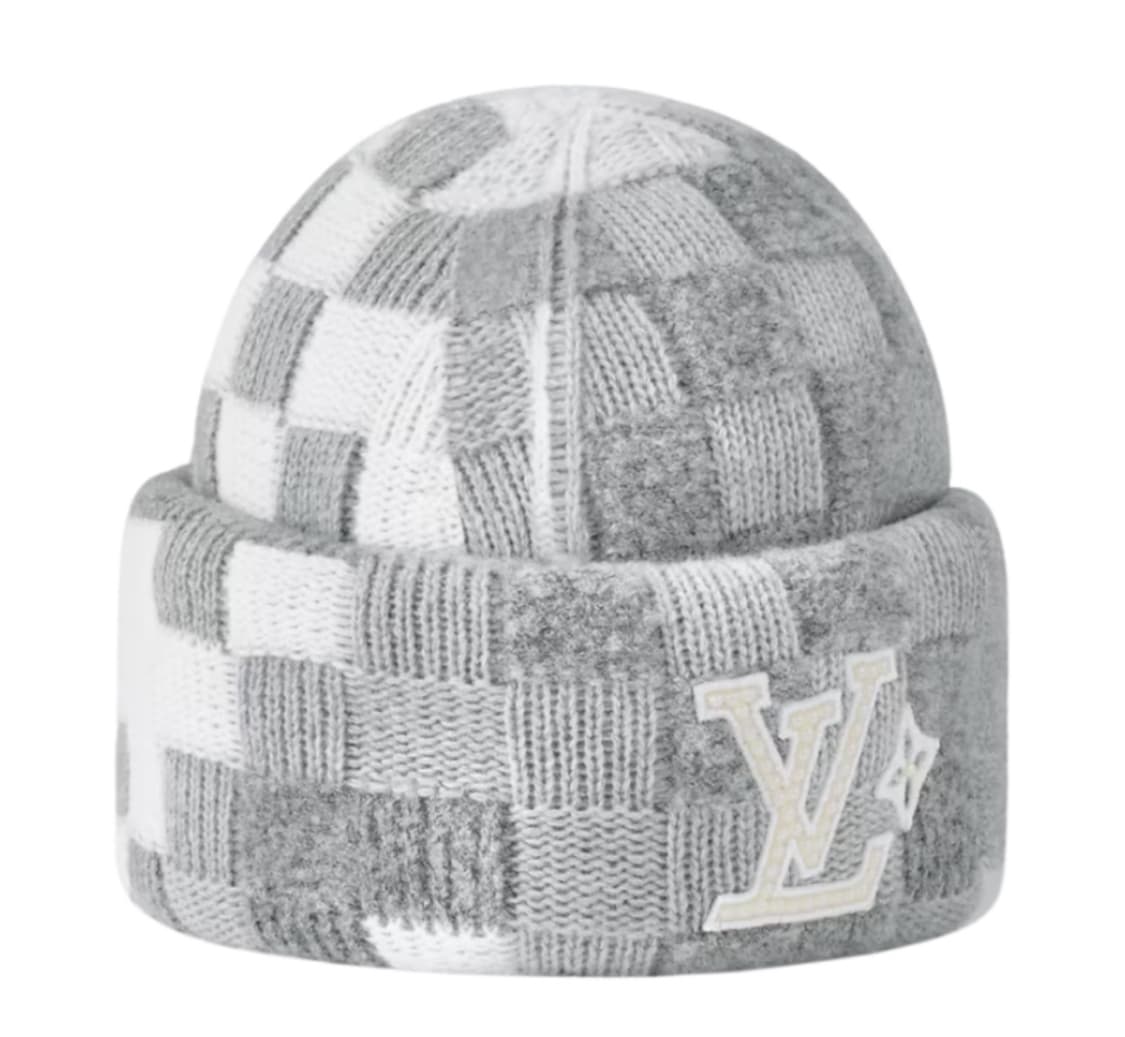 [OS] 루이비통 LV 크러시 다모플라주 펄 비니 라이트 그레이 상품이미지1