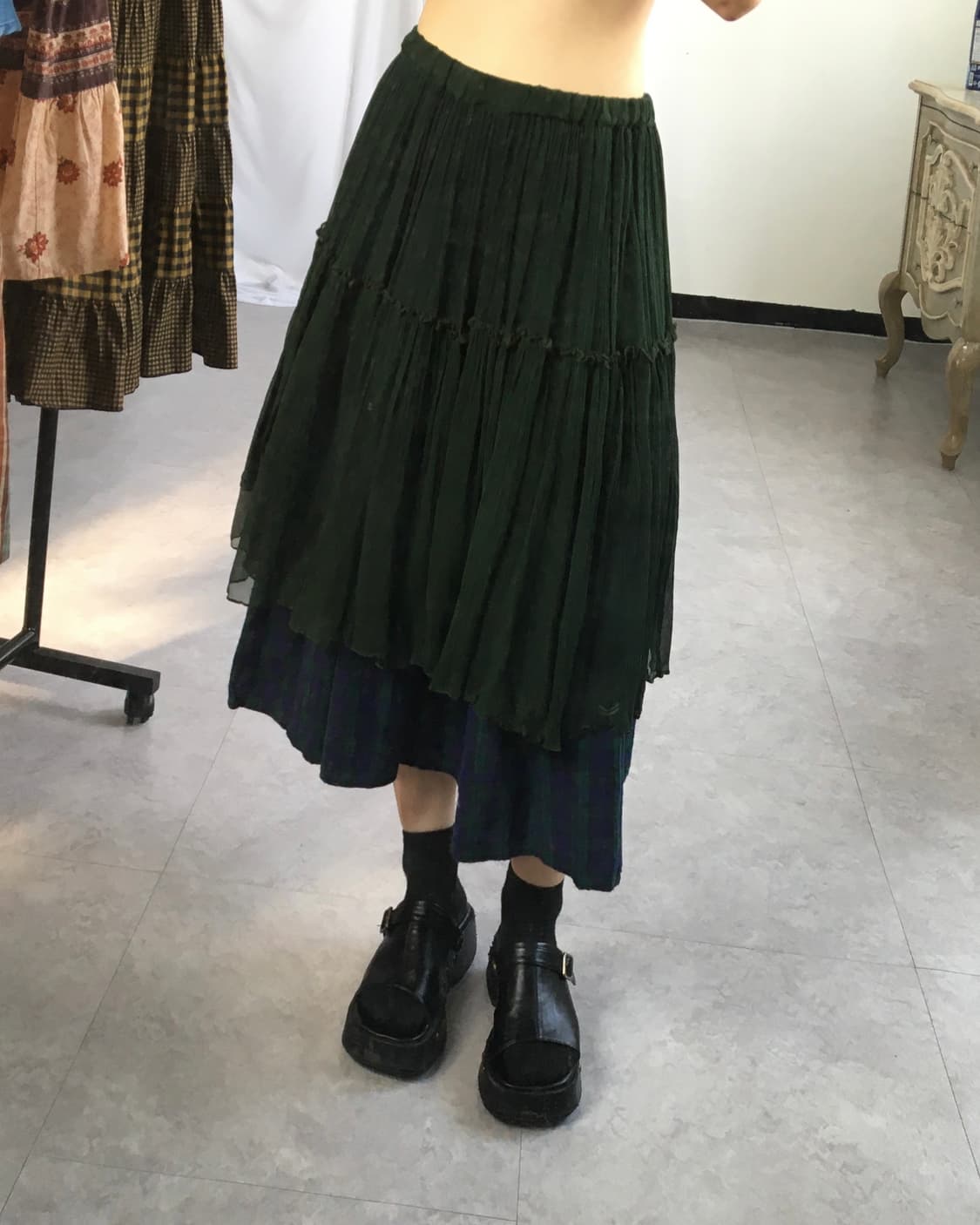 Layered pleats skirt 상품이미지6