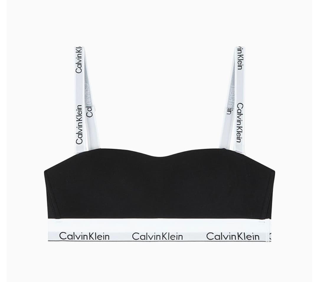 캘빈클라인 여성 아이콘 코튼 모달 반도 (블랙) 상품이미지1