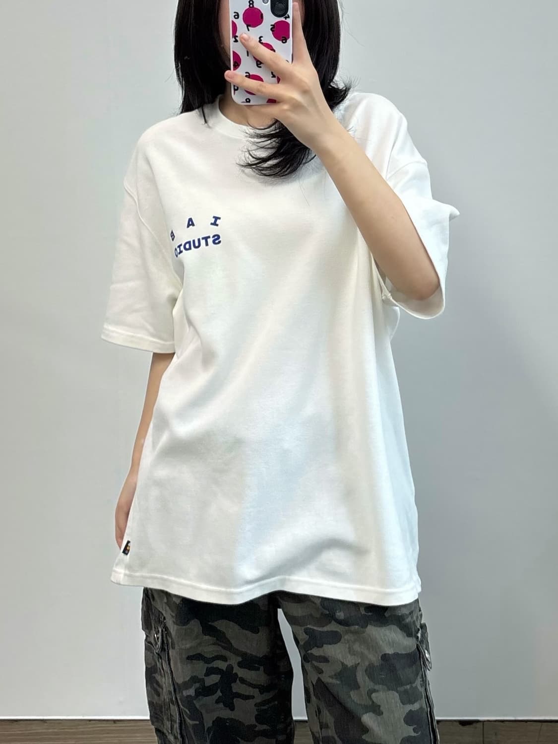 아이앱스튜디오 빅로고 반팔 티셔츠 상품이미지1