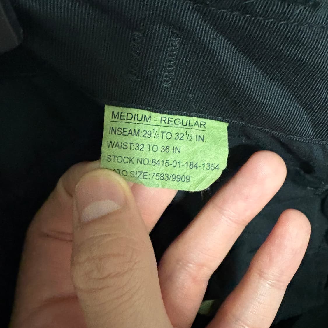 YMCL KY 밀리터리 BDU 팬츠 / 블랙, M-R(32~34) 상품이미지10