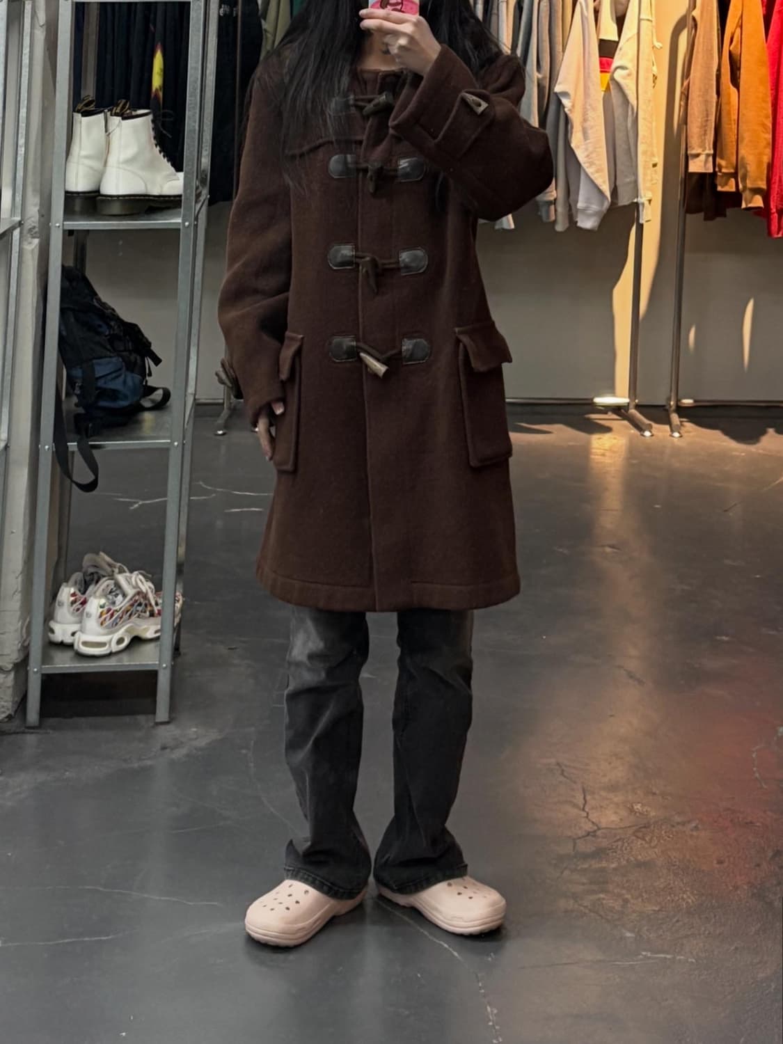 글로버올 브라운 더플 코트 A3131 상품이미지1