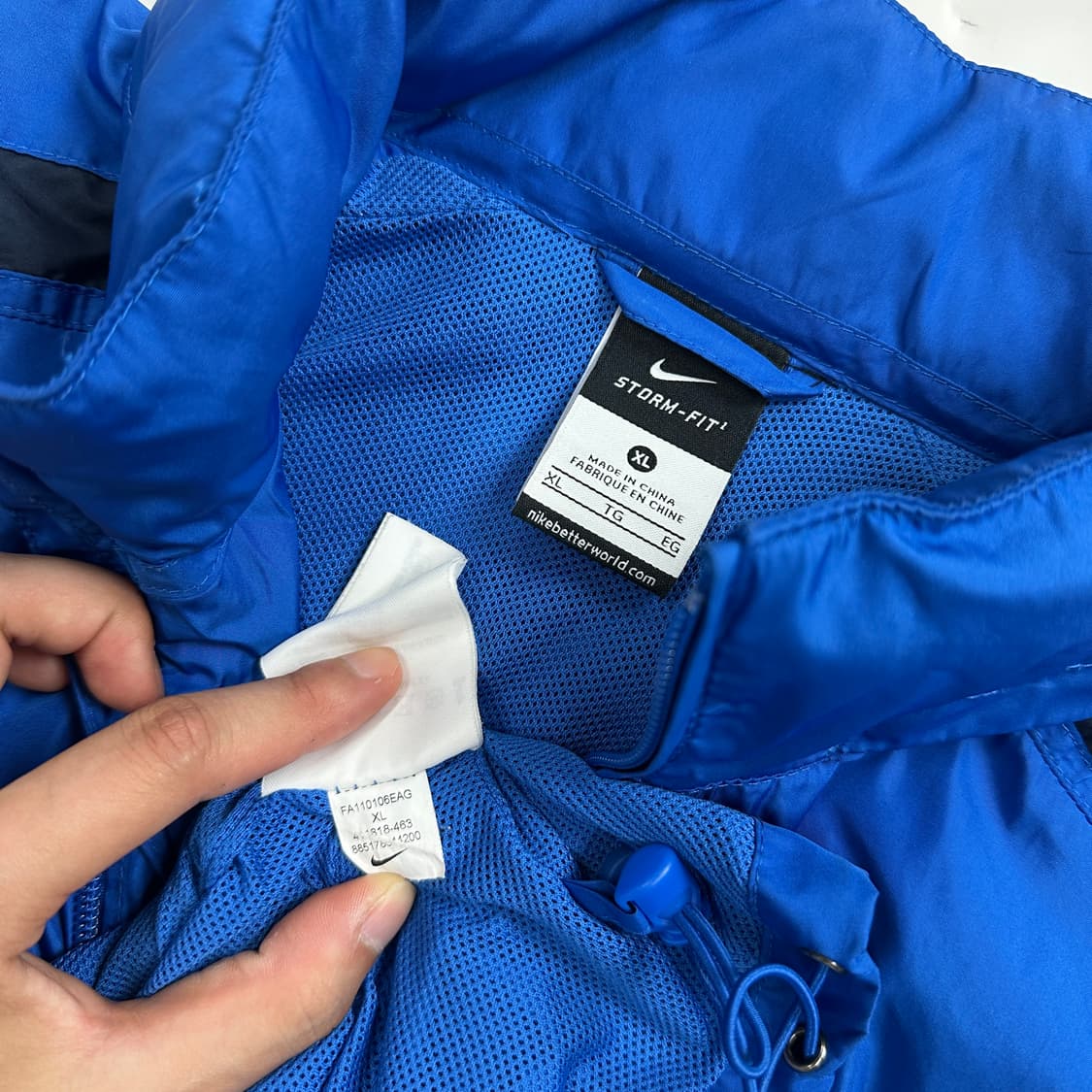 나이키 스우시 블루 바람막이 XL 상품이미지6