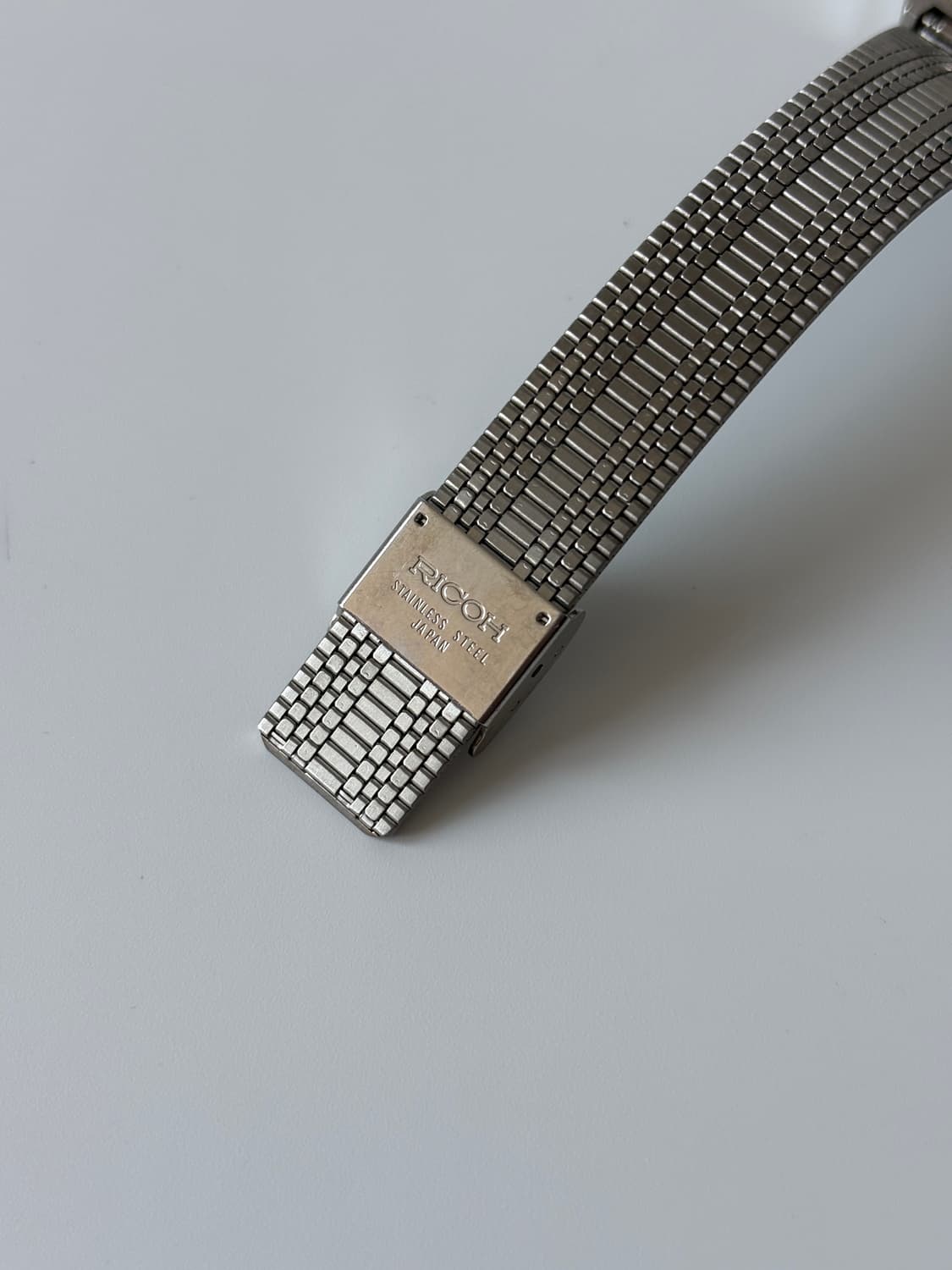 리코 1980년대 실버 스퀘어 리쿼츠 아나디지 남성 데드스탁 상품이미지6