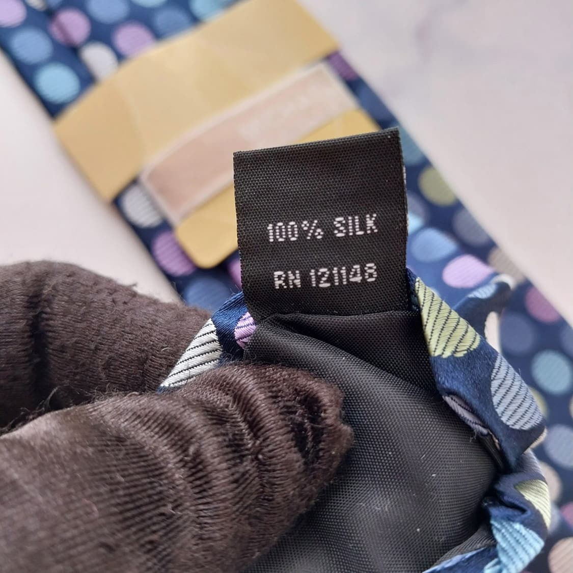 마이클코어스 블루 도트 패턴 넥타이 8.4cm 새상품 K2420 상품이미지10